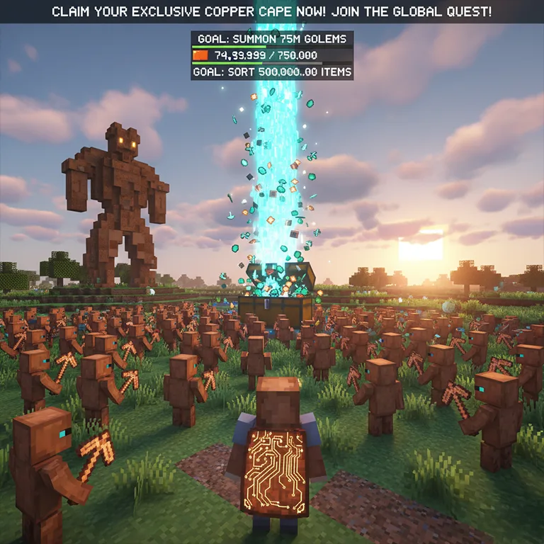 Claim Your Exclusive Minecraft Copper Cape NOW